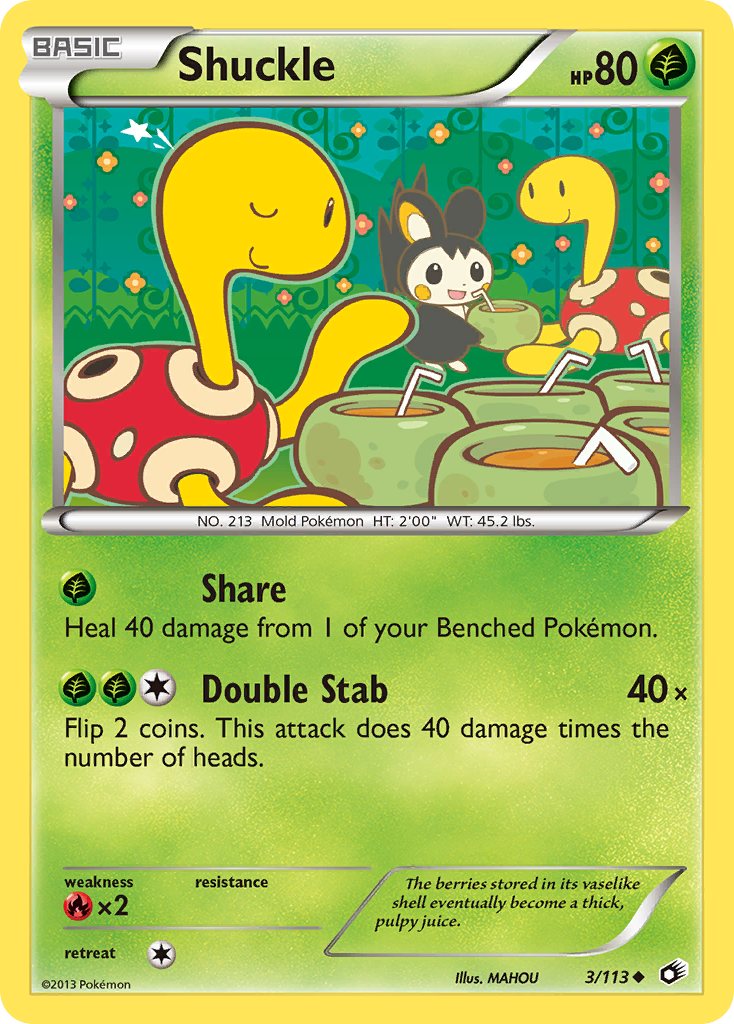 Shuckle (3/113) [Black & White: Legendary Treasures] | Tabernacle Games