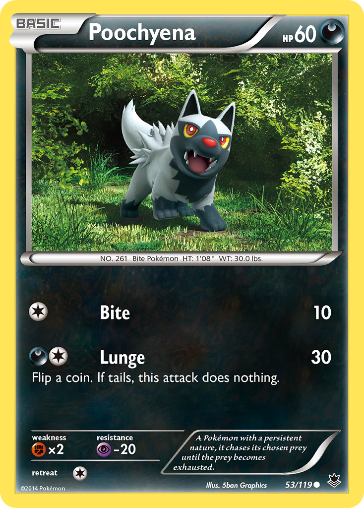 Poochyena (53/119) [XY: Phantom Forces] | Tabernacle Games