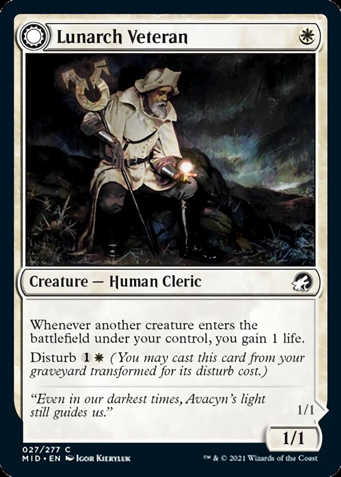 Lunarch Veteran // Luminous Phantom [Innistrad: Midnight Hunt] | Tabernacle Games