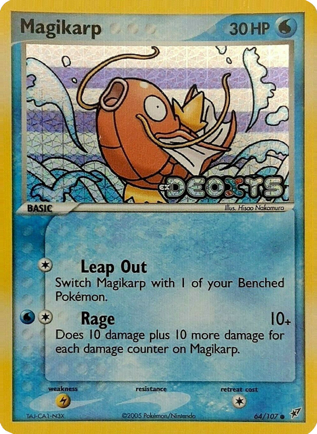 Magikarp (64/107) (Stamped) [EX: Deoxys] | Tabernacle Games