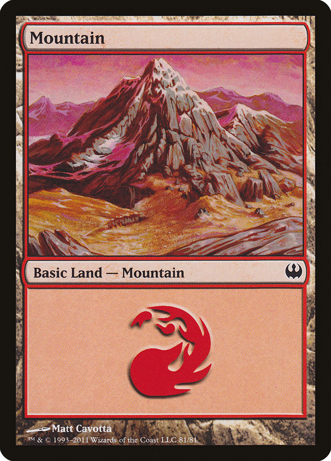 Mountain (81) [Duel Decks: Knights vs. Dragons] | Tabernacle Games
