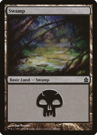 Swamp (309) [Commander 2011] | Tabernacle Games