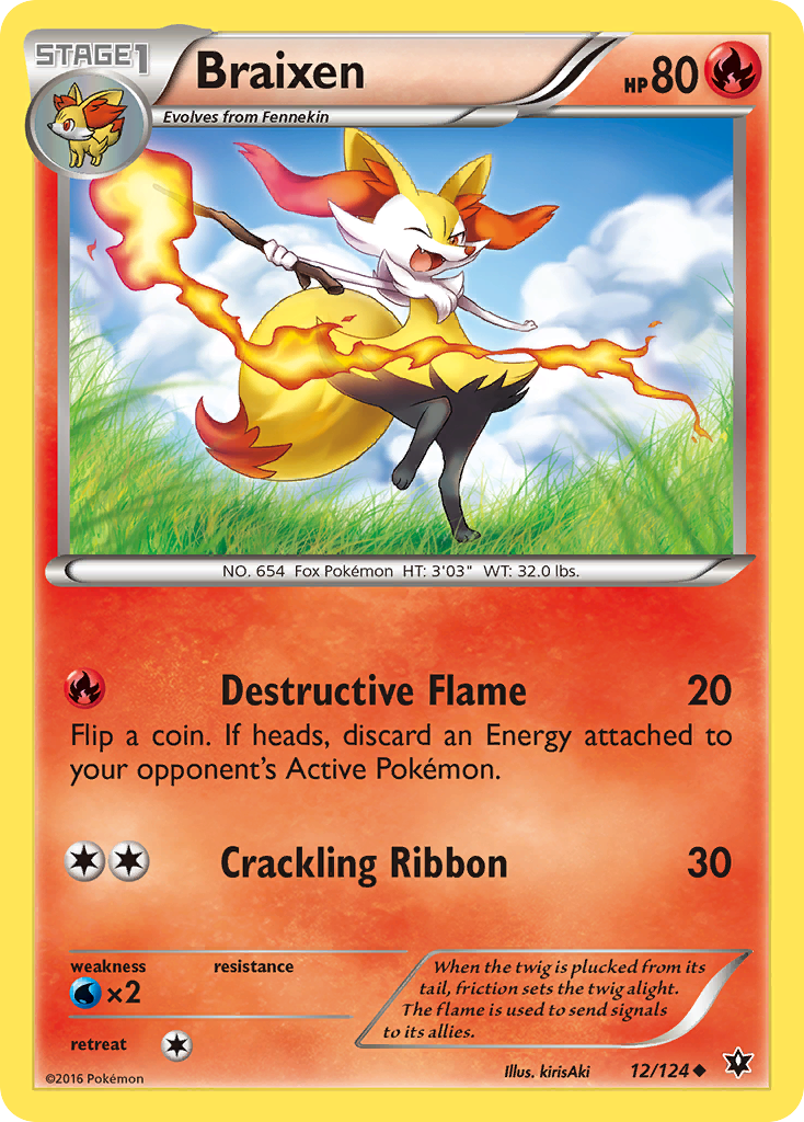 Braixen (12/124) [XY: Fates Collide] | Tabernacle Games