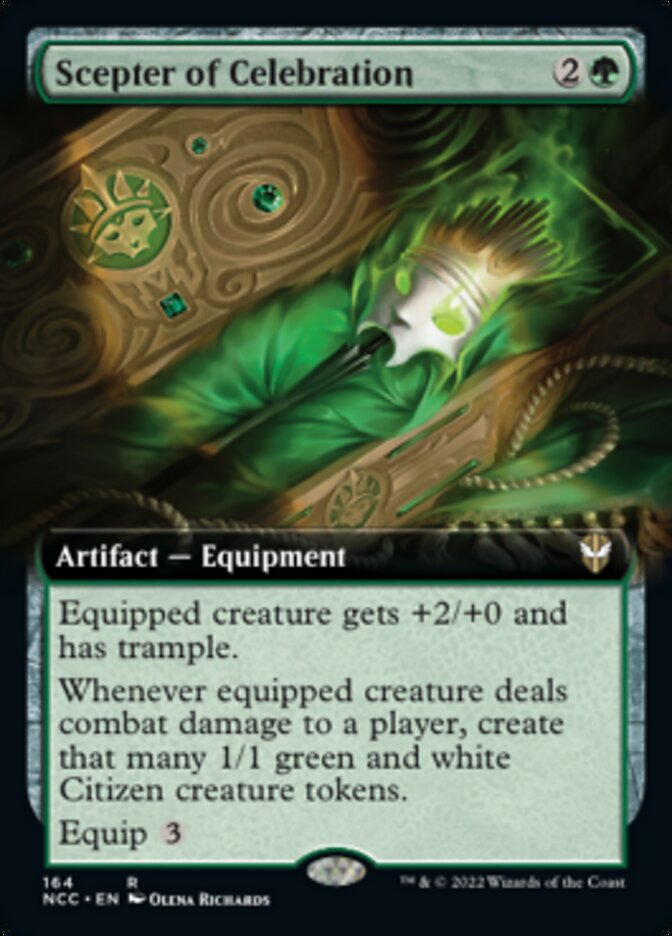 Scepter of Celebration (Extended Art) [Streets of New Capenna Commander] | Tabernacle Games