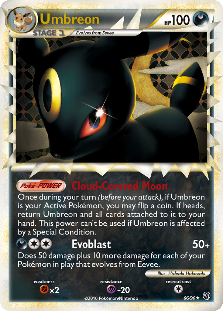 Umbreon (86/90) [HeartGold & SoulSilver: Undaunted] | Tabernacle Games