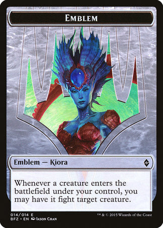 Emblem - Kiora, Master of the Depths [Battle for Zendikar Tokens] | Tabernacle Games