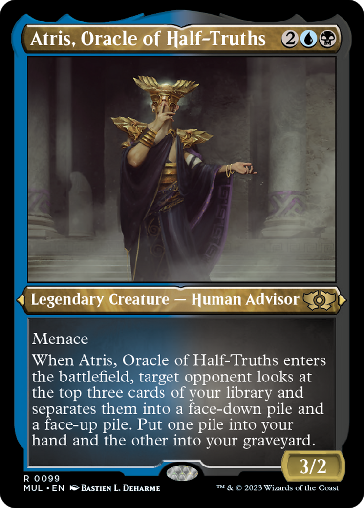 Atris, Oracle of Half-Truths (Foil Etched) [Multiverse Legends] | Tabernacle Games