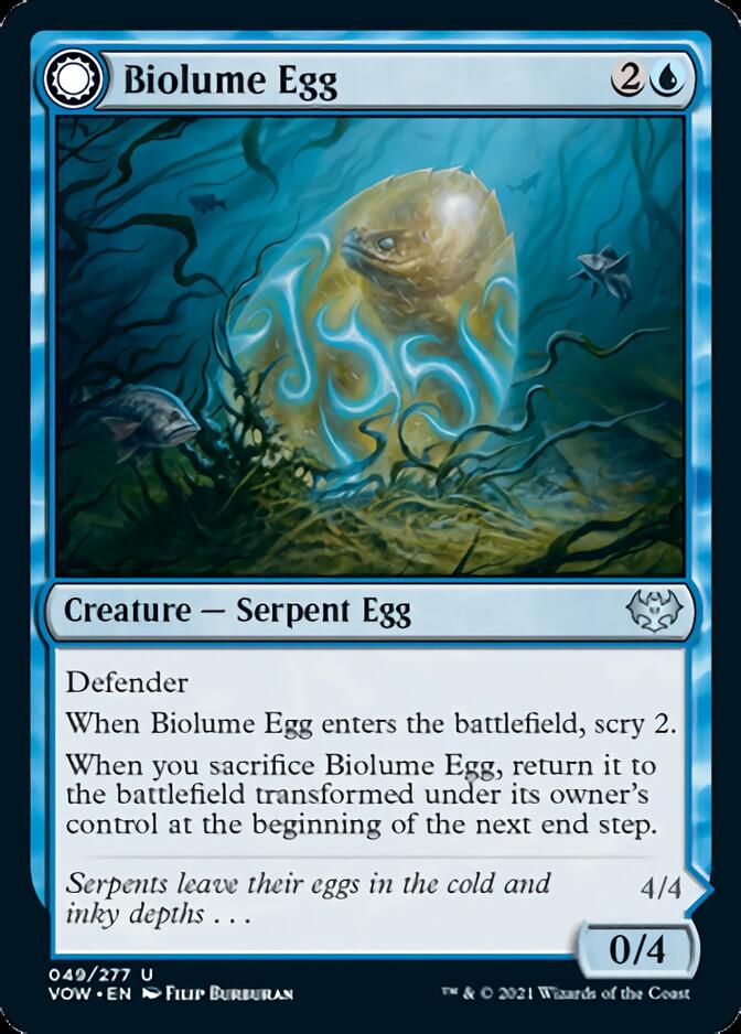 Biolume Egg // Biolume Serpent [Innistrad: Crimson Vow] | Tabernacle Games