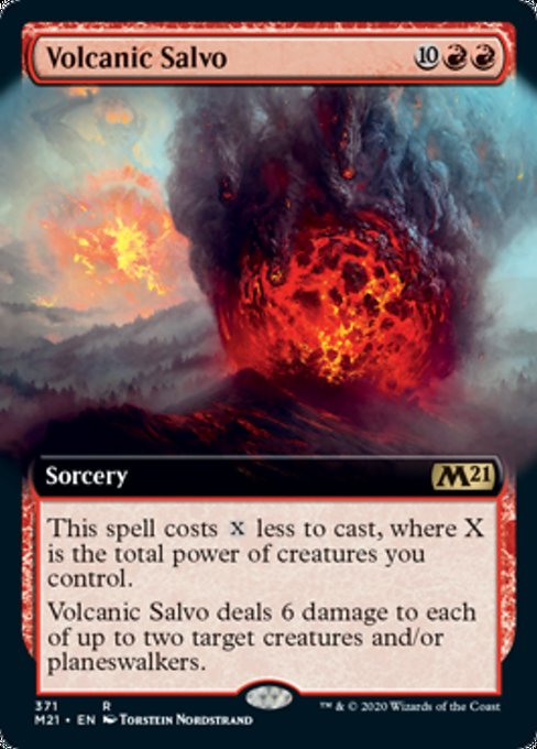 Volcanic Salvo (Extended Art) [Core Set 2021] | Tabernacle Games