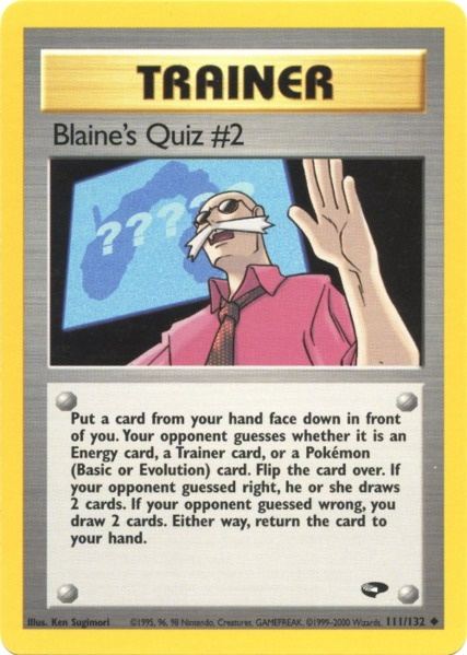Blaine's Quiz #2 (111/132) [Gym Challenge Unlimited] | Tabernacle Games