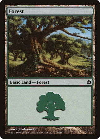 Forest (315) [Commander 2011] | Tabernacle Games