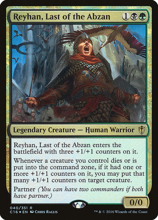 Reyhan, Last of the Abzan [Commander 2016] | Tabernacle Games