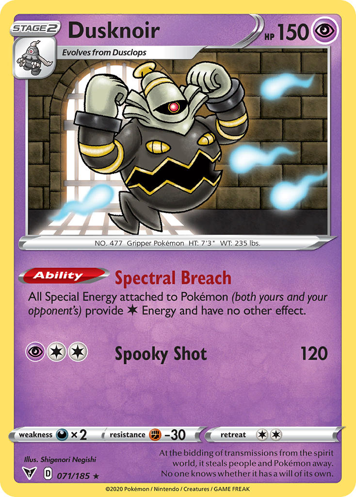 Dusknoir (071/185) [Sword & Shield: Vivid Voltage] | Tabernacle Games