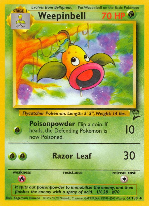 Weepinbell (64/130) [Base Set 2] | Tabernacle Games