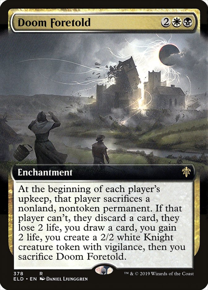 Doom Foretold (Extended Art) [Throne of Eldraine] | Tabernacle Games