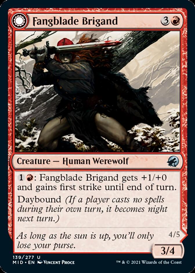 Fangblade Brigand // Fangblade Eviscerator [Innistrad: Midnight Hunt] | Tabernacle Games