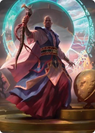 Teferi, Who Slows the Sunset Art Card [Innistrad: Midnight Hunt Art Series] | Tabernacle Games
