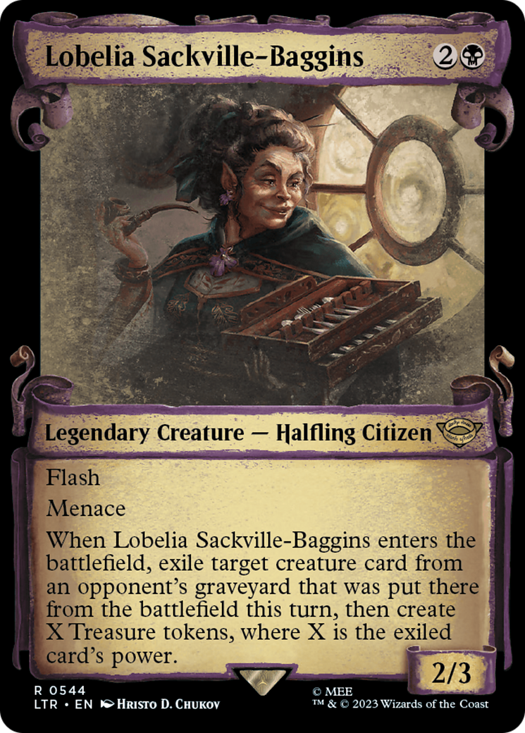 Lobelia Sackville-Baggins [The Lord of the Rings: Tales of Middle-Earth Showcase Scrolls] | Tabernacle Games