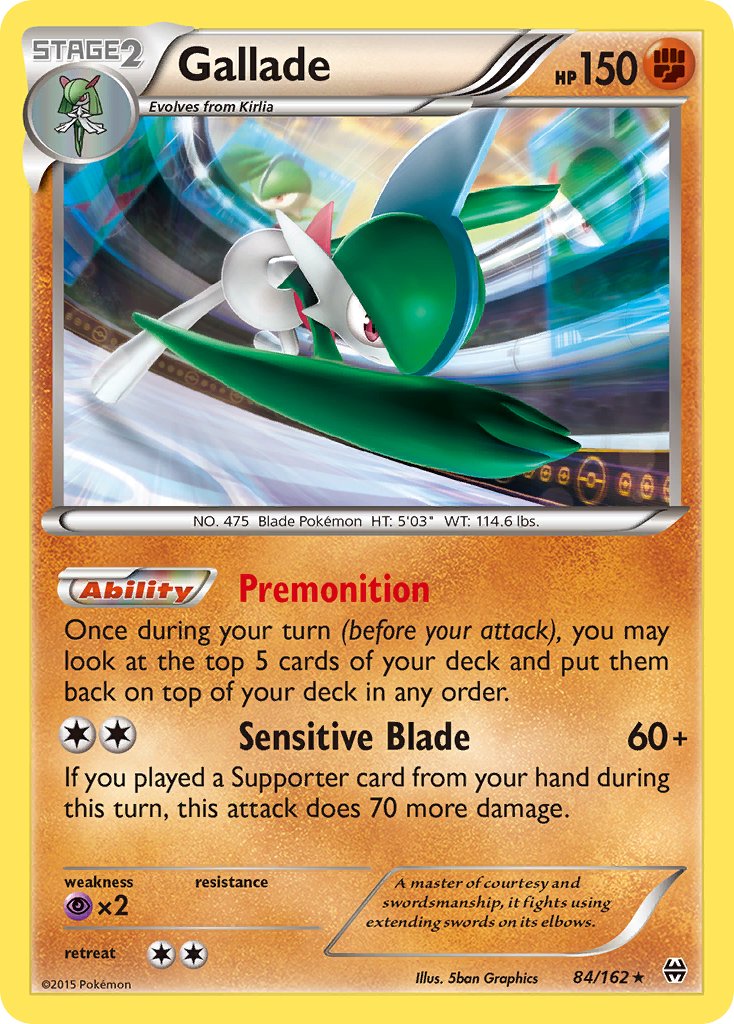 Gallade (84/162) (Cosmos Holo) (Blister Exclusive) [XY: BREAKthrough] | Tabernacle Games