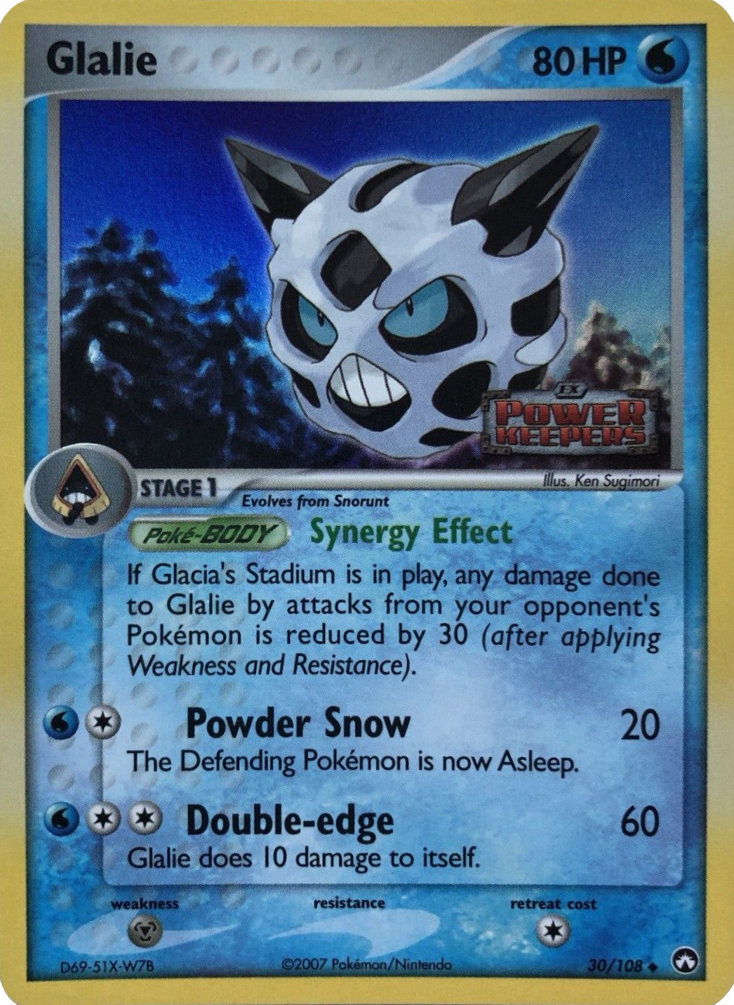 Glalie (30/108) (Stamped) [EX: Power Keepers] | Tabernacle Games