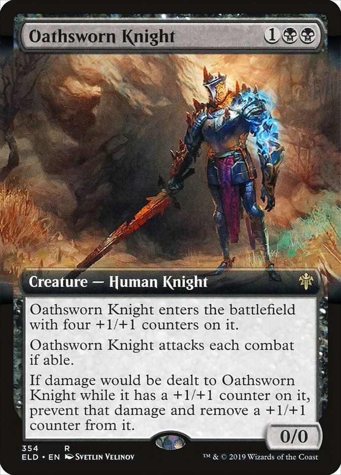 Oathsworn Knight (Extended Art) [Throne of Eldraine] | Tabernacle Games