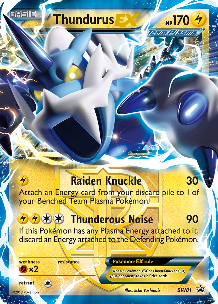 Thundurus EX (BW81) [Black & White: Black Star Promos] | Tabernacle Games