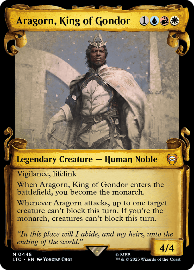 Aragorn, King of Gondor [The Lord of the Rings: Tales of Middle-Earth Commander Showcase Scrolls] | Tabernacle Games