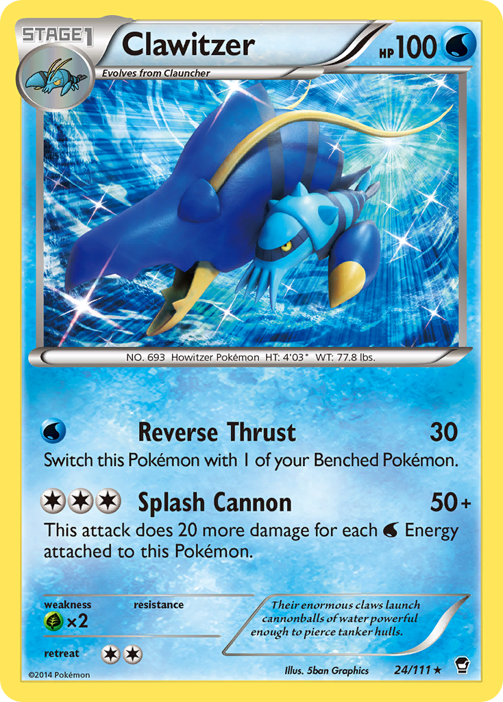 Clawitzer (24/111) [XY: Furious Fists] | Tabernacle Games