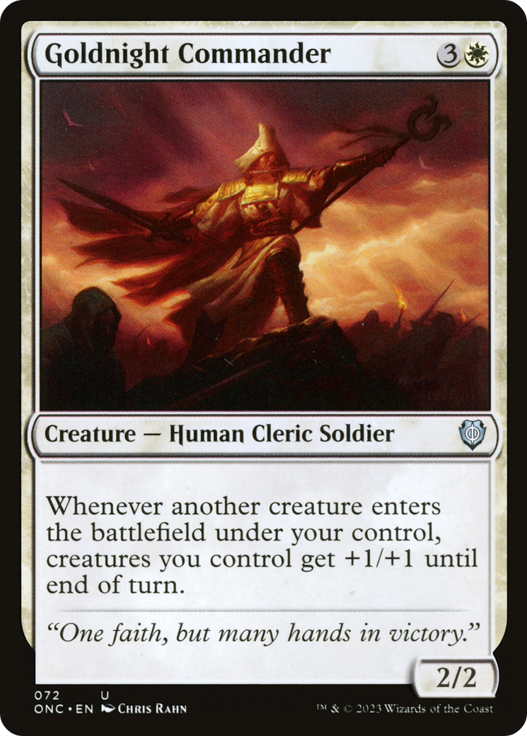 Goldnight Commander [Phyrexia: All Will Be One Commander] | Tabernacle Games