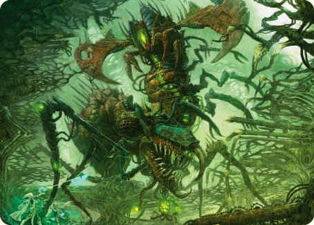 Skyscythe Engulfer Art Card [Phyrexia: All Will Be One Art Series] | Tabernacle Games