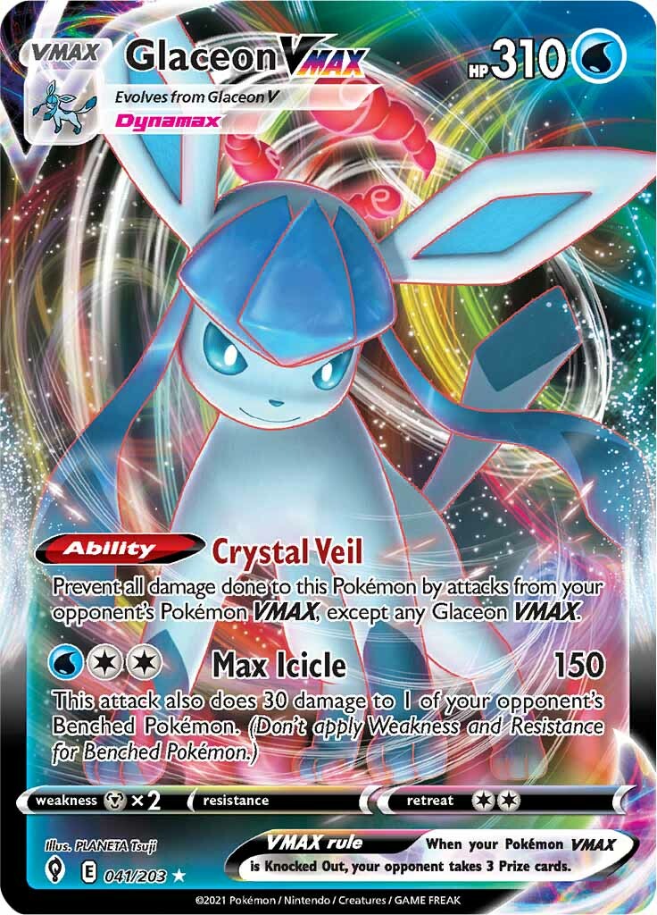 Glaceon VMAX (041/203) [Sword & Shield: Evolving Skies] | Tabernacle Games