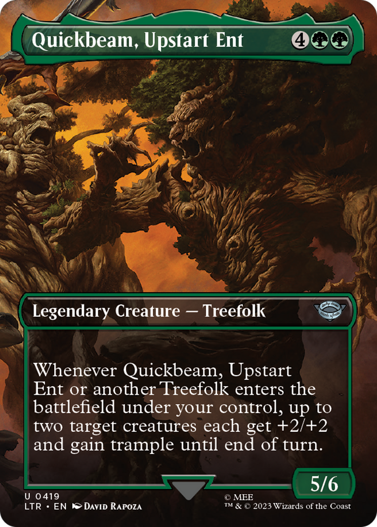 Quickbeam, Upstart Ent (Borderless Alternate Art) [The Lord of the Rings: Tales of Middle-Earth] | Tabernacle Games