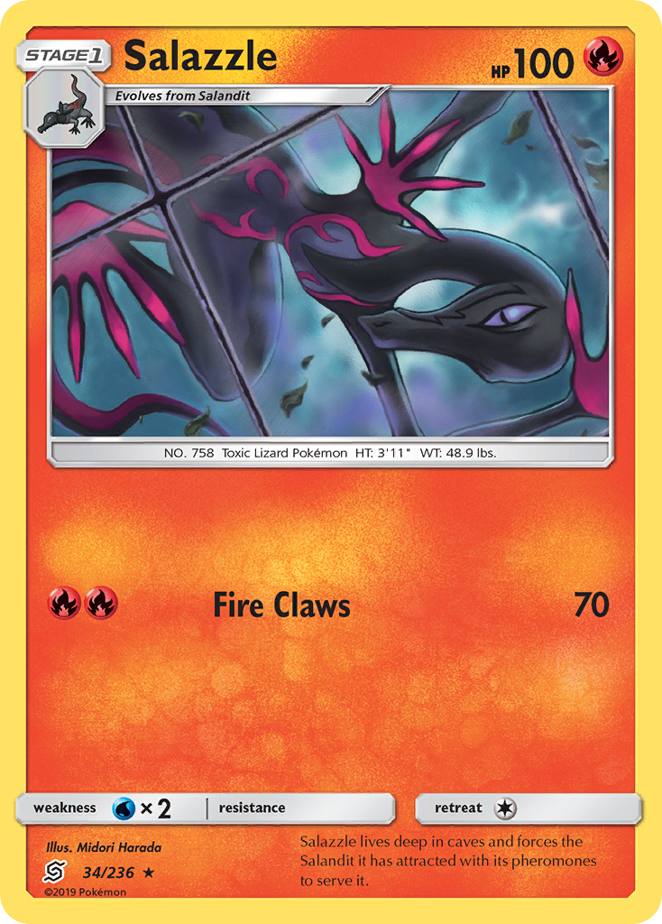 Salazzle (34/236) [Sun & Moon: Unified Minds] | Tabernacle Games