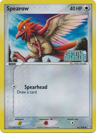 Spearow (61/100) (Stamped) [EX: Crystal Guardians] | Tabernacle Games