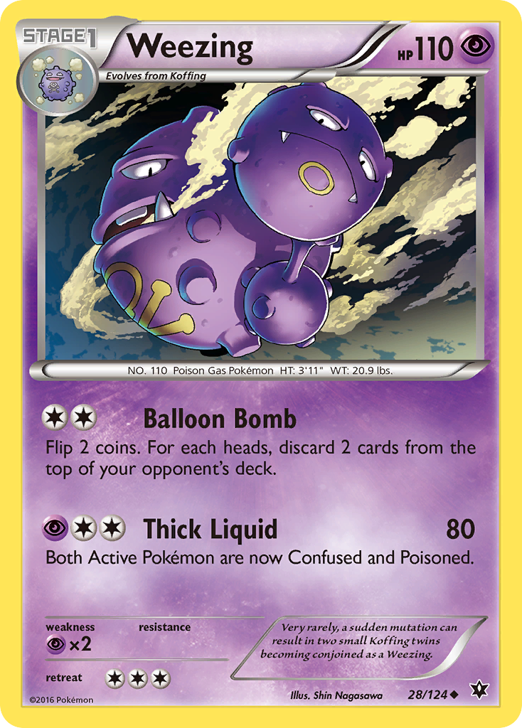 Weezing (28/124) [XY: Fates Collide] | Tabernacle Games