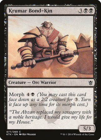 Krumar Bond-Kin [Khans of Tarkir] | Tabernacle Games