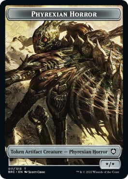 Servo // Phyrexian Horror Double-Sided Token [The Brothers' War Commander Tokens] | Tabernacle Games