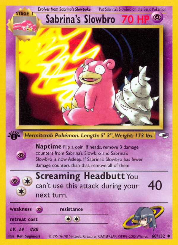 Sabrina's Slowbro (60/132) [Gym Heroes 1st Edition] | Tabernacle Games