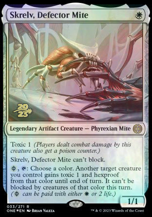 Skrelv, Defector Mite [Phyrexia: All Will Be One Prerelease Promos] | Tabernacle Games