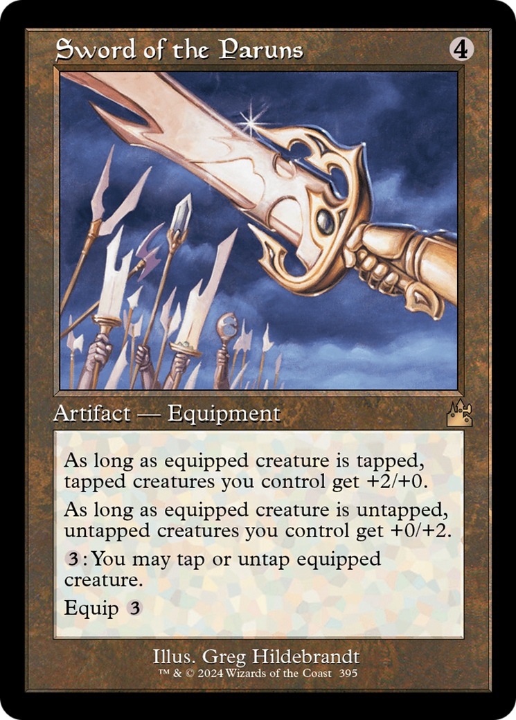 Sword of the Paruns (Retro Frame) [Ravnica Remastered] | Tabernacle Games
