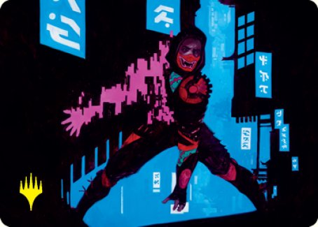 Return to Action Art Card (Gold-Stamped Signature) [Kamigawa: Neon Dynasty Art Series] | Tabernacle Games