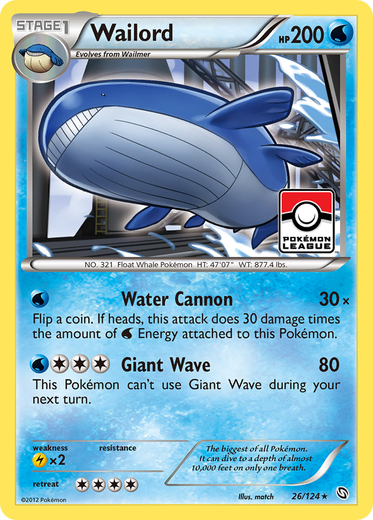 Wailord (26/124) [Black & White: Dragons Exalted] | Tabernacle Games