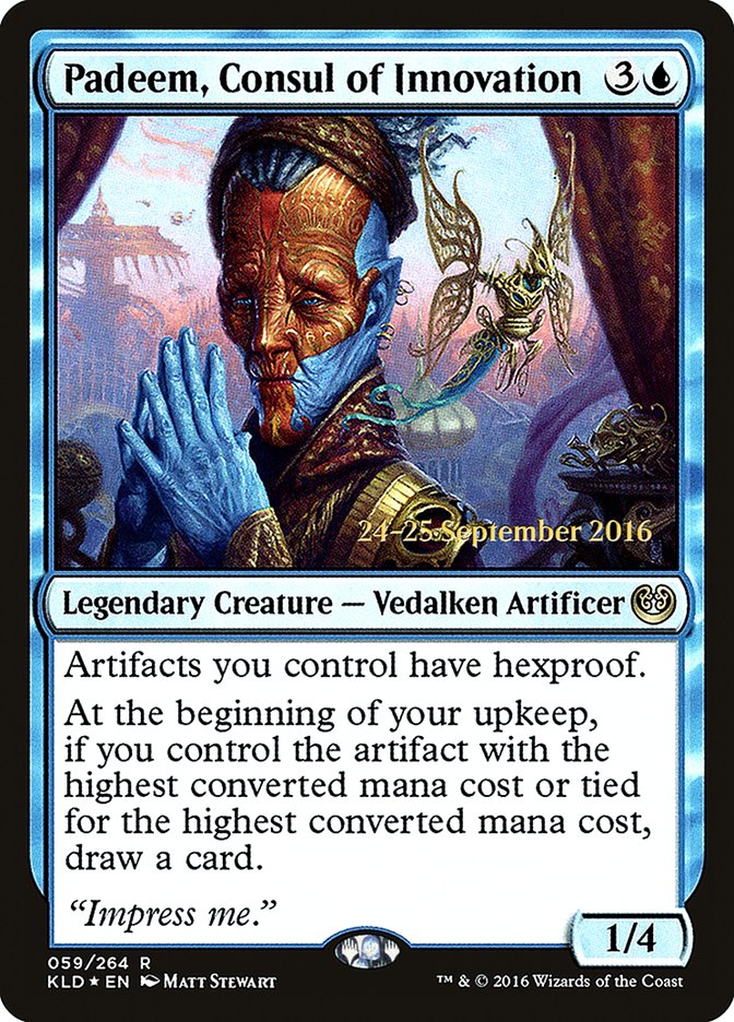 Padeem, Consul of Innovation  [Kaladesh Prerelease Promos] | Tabernacle Games