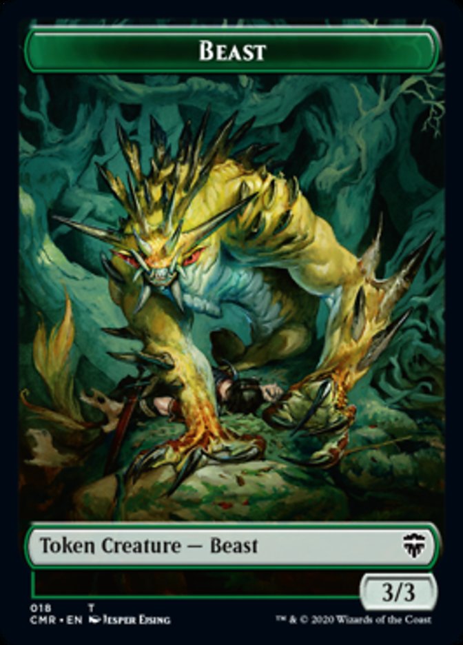 Beast (18) // Beast Token (19) [Commander Legends Tokens] | Tabernacle Games