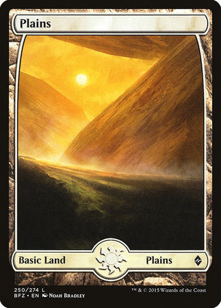 Plains (250) - Full Art [Battle for Zendikar] | Tabernacle Games