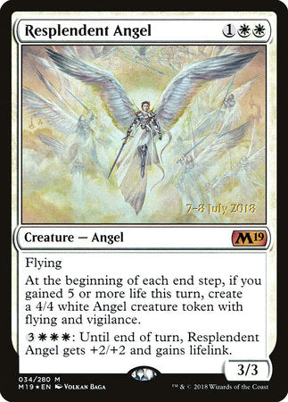 Resplendent Angel [Core Set 2019 Promos] | Tabernacle Games