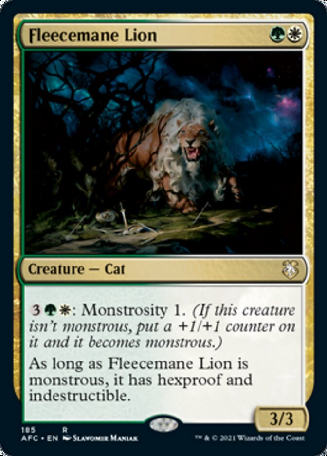 Fleecemane Lion [Dungeons & Dragons: Adventures in the Forgotten Realms Commander] | Tabernacle Games