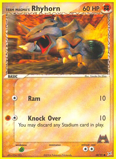 Team Magma's Rhyhorn (68/95) [EX: Team Magma vs Team Aqua] | Tabernacle Games