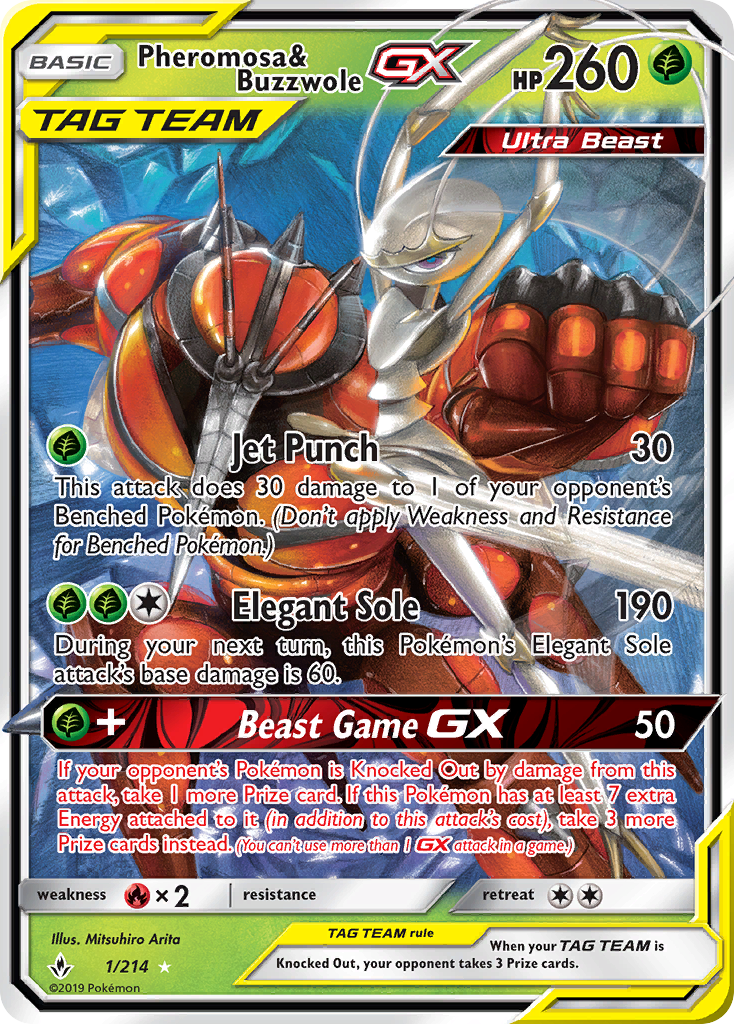 Pheromosa & Buzzwole GX (1/214) [Sun & Moon: Unbroken Bonds] | Tabernacle Games