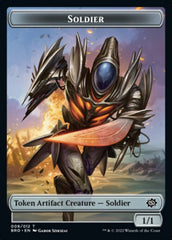 Powerstone // Soldier (008) Double-Sided Token [The Brothers' War Tokens] | Tabernacle Games